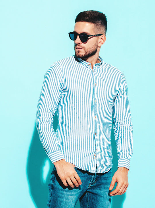 Men's Striped Cotton Shirt